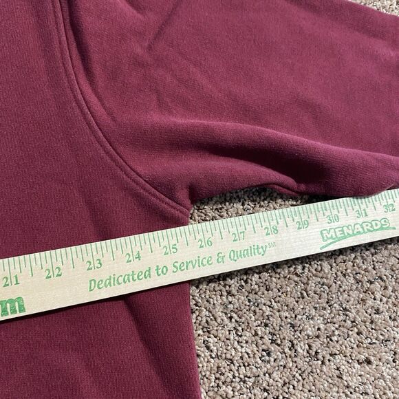 VTG Nike Crewneck Sweatshirt Men’s XL Pull Over Burgundy Logo 90s Gray Tag - Picture 6 of 7